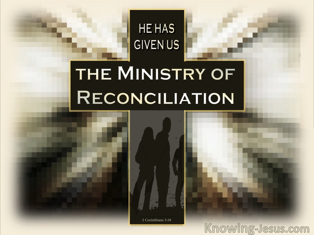 2 Corinthians 5:18 Be Reconciled (beige)
